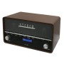 Radio FM DAB+ Klocka Bluetooth DAB-36 Trähölje