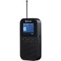 Radio FM DAB+ Fick-format Laddbart batteri DAH-126 Svart