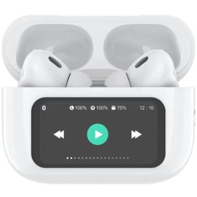 Hörlurar In-Ear TWS ANC ENC LED Sound LED Vit