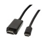USB-C till HDMI kabel HDMI 2.0 4K/60Hz 1,8 m Svart