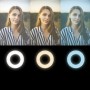 Ring light för smartphone Ø8,5 cm med klämma