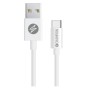 USB-A till USB-C Kabel 1m Vit