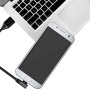 USB-A till MicroUSB Kabel Vinklad Flätad 15W 1m Svartel23