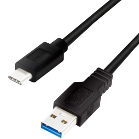 USB-A till USB-C Kabel 15W 0,15m Svart2