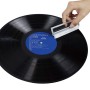 Professionellt 12-i-1-set med skivspelartillbehör och deluxe LP-rengöringskit Silver