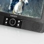 2x 9" bärbar DVD-spelare med USB SD inbyggt batteri hörlurar och fäste Svart