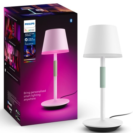 Go Portabel bordslampa Vit/Salviagrön