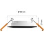 Slim Downlight S 90mm White and Color Ambiance Svart 1-pack