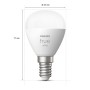 White E14 P45 Klot 470 lm 2-pack