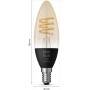 White Ambiance Filament E14 Kron 350 lm 2-pack