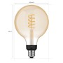 White Ambiance Filament E27 G125 Glob