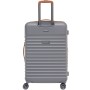 Resväska Pasadena Large Silver/Tan