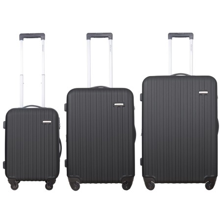 Resväskor 3-Pack Rhodos Svart