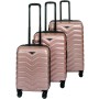 Resväskor 3-Pack Smygehuk Rosa