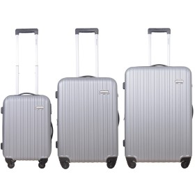 Resväskor 3-Pack Rhodos Silver