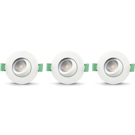 Sanna Dimbar Infälld downlight 3000K/4000K 520lm IP65 3-pack Vit