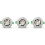 Sanna Dimbar Infälld downlight 3000K/4000K 520lm IP65 3-pack Borstad stål