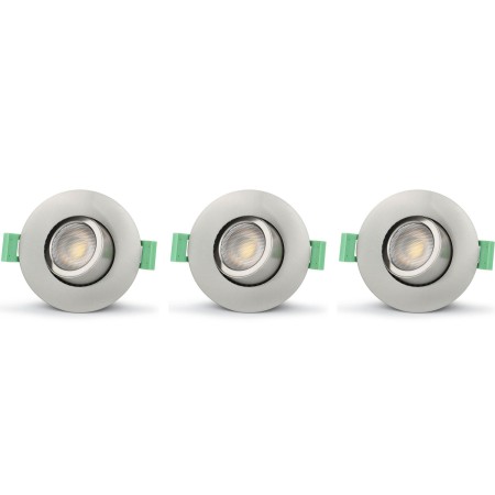 Sanna Dimbar Infälld downlight 3000K/4000K 520lm IP65 3-pack Borstad stål