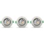 Lisa Dimbar Infälld downlight 3000K 600lm IP65 3-pack Borstad stål