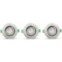 Ellen Infälld downlight Dim-to-Warm 520lm IP65 3-pack Borstad stål