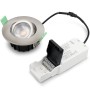 Ellen Infälld downlight Dim-to-Warm 520lm IP65 3-pack Borstad stål