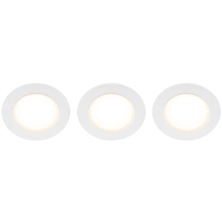 Doris 230V Dimbar downlight spotlight 3000K 400lm IP65 3-pack Vit